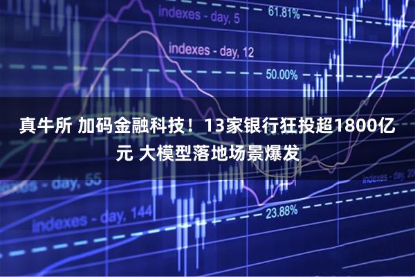 真牛所 加码金融科技！13家银行狂投超1800亿元 大模型落地场景爆发
